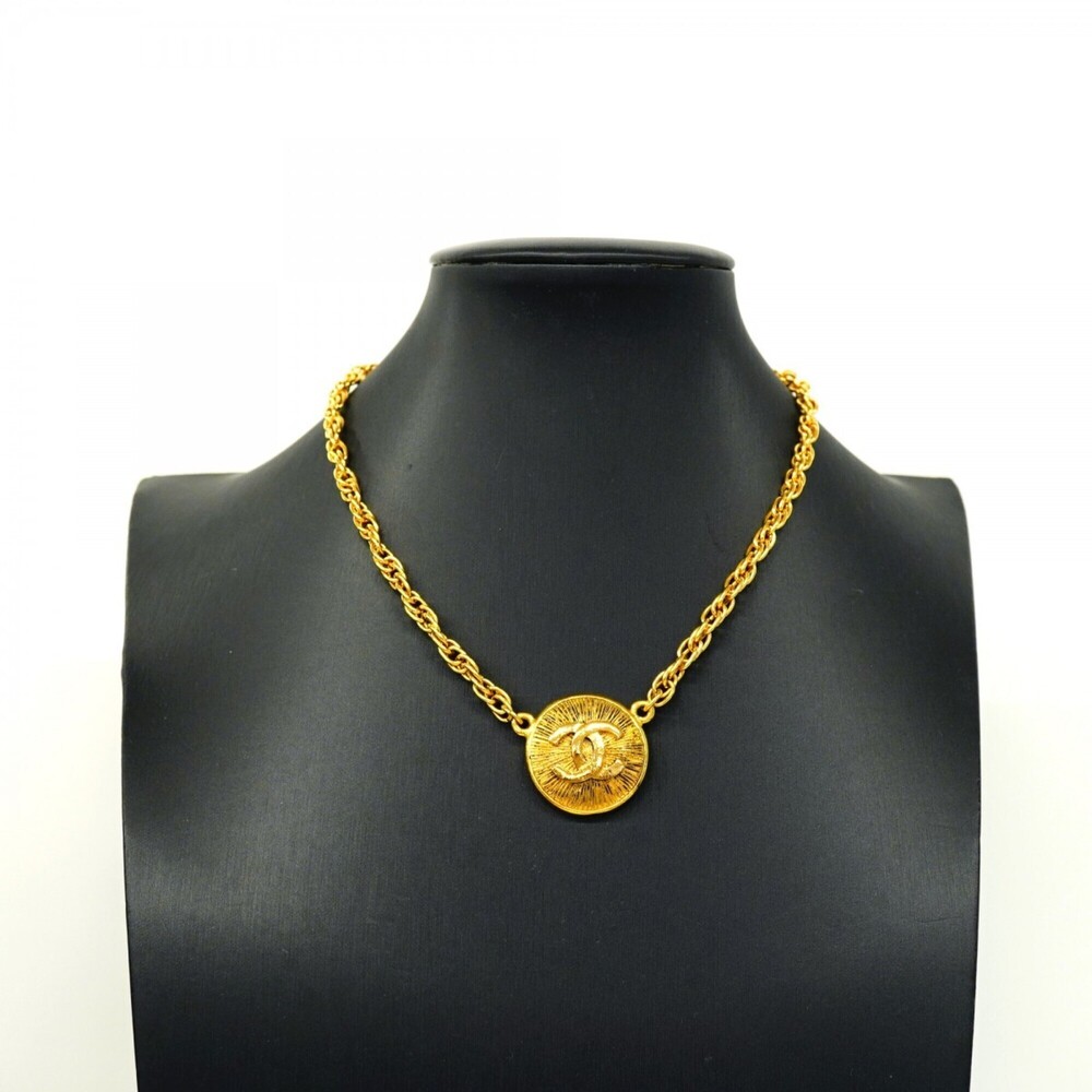 CHANEL Gold Logo Necklace - Picture 6 of 6